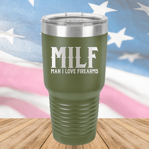 MILF Man I Love Firearms Tumbler - Stainless Steel - 1264 -