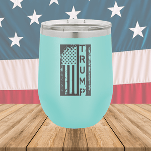 Trump Distressed Flag Tumbler - Stainless Steel - 2774 -