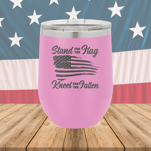 Stand for the Flag Kneel for the Fallen Tumbler - Stainless Steel - 1248 -