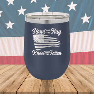 Stand for the Flag Kneel for the Fallen Tumbler - Stainless Steel - 1248 -