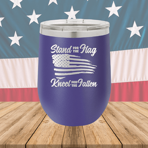 Stand for the Flag Kneel for the Fallen Tumbler - Stainless Steel - 1248 -