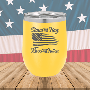 Stand for the Flag Kneel for the Fallen Tumbler - Stainless Steel - 1248 -