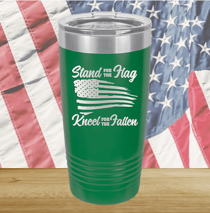 Stand for the Flag Kneel for the Fallen Tumbler - Stainless Steel - 1248 -