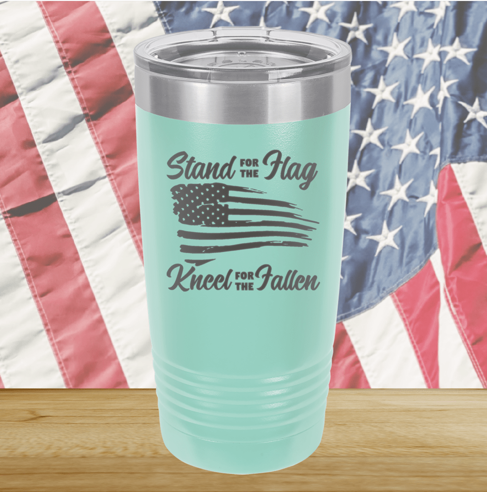Stand for the Flag Kneel for the Fallen Tumbler - Stainless Steel - 1248 -