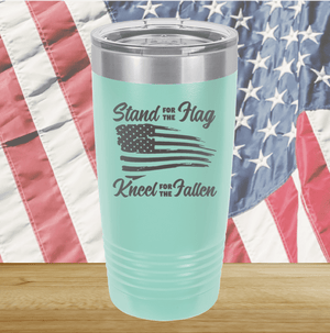 Stand for the Flag Kneel for the Fallen Tumbler - Stainless Steel - 1248 -