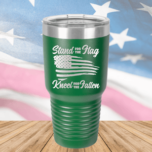 Stand for the Flag Kneel for the Fallen Tumbler - Stainless Steel - 1248 -