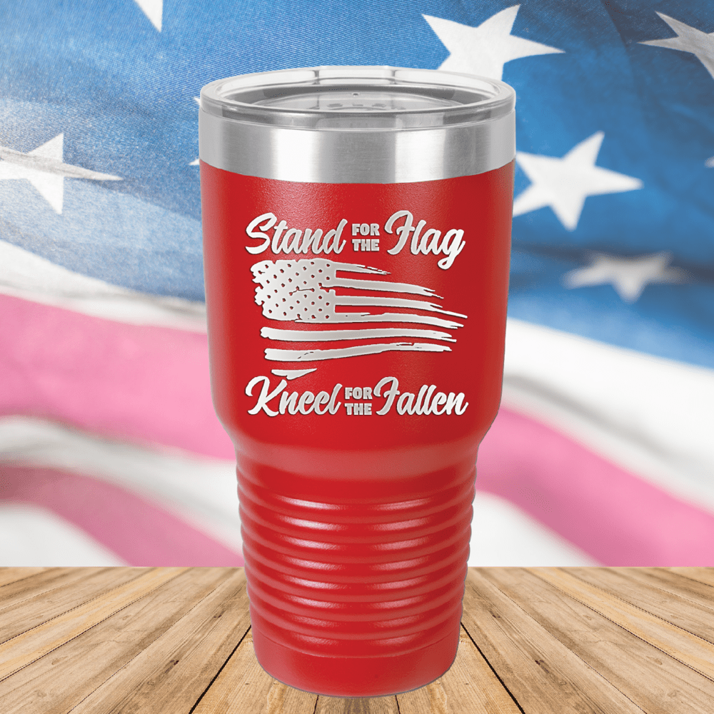 Stand for the Flag Kneel for the Fallen Tumbler - Stainless Steel - 1248 -