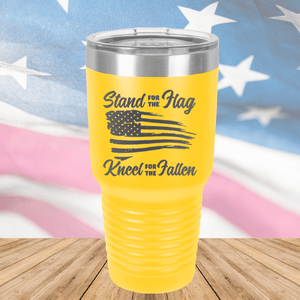 Stand for the Flag Kneel for the Fallen Tumbler - Stainless Steel - 1248 -