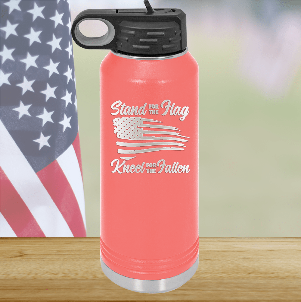 Stand for the Flag Kneel for the Fallen Tumbler - Stainless Steel - 1248 -