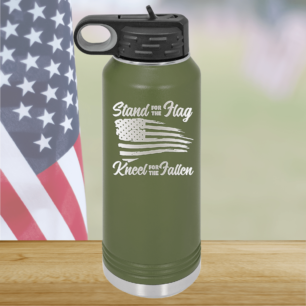 Stand for the Flag Kneel for the Fallen Tumbler - Stainless Steel - 1248 -