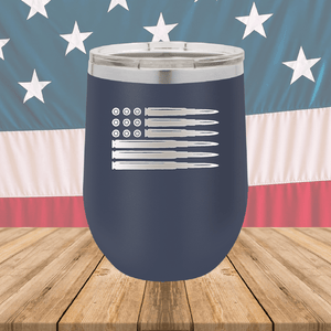 Bullet Flag Tumbler - Stainless Steel - 1253 -