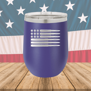 Bullet Flag Tumbler - Stainless Steel - 1253 -