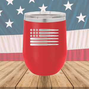 Bullet Flag Tumbler - Stainless Steel - 1253 -