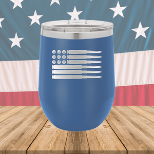 Bullet Flag Tumbler - Stainless Steel - 1253 -