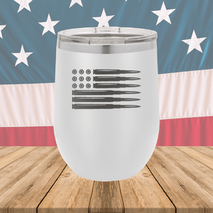 Bullet Flag Tumbler - Stainless Steel - 1253 -