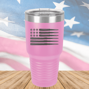 Bullet Flag Tumbler - Stainless Steel - 1253 -