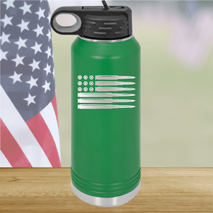 Bullet Flag Tumbler - Stainless Steel - 1253 -