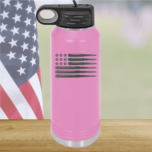 Bullet Flag Tumbler - Stainless Steel - 1253 -