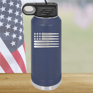 Bullet Flag Tumbler - Stainless Steel - 1253 -