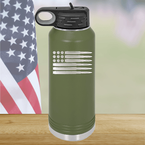 Bullet Flag Tumbler - Stainless Steel - 1253 -