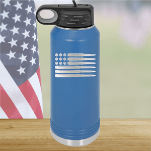 Bullet Flag Tumbler - Stainless Steel - 1253 -