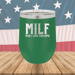 MILF Man I Love Firearms Tumbler - Stainless Steel - 1264 -