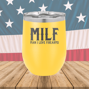 MILF Man I Love Firearms Tumbler - Stainless Steel - 1264 -