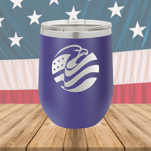 Eagle Flag Tumbler - Stainless Steel - 2574 -