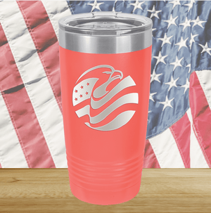 Eagle Flag Tumbler - Stainless Steel - 2574 -