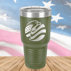 Eagle Flag Tumbler - Stainless Steel - 2574 -