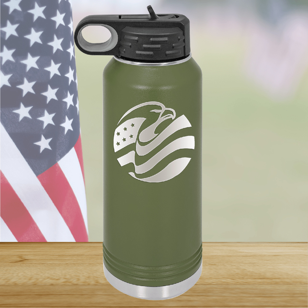 Eagle Flag Tumbler - Stainless Steel - 2574 -