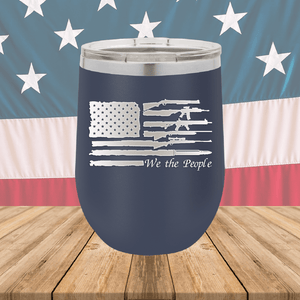 We the People Flag with Guns Tumbler - Stainless Steel - 2586 -