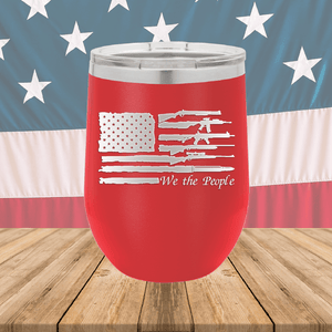 We the People Flag with Guns Tumbler - Stainless Steel - 2586 -