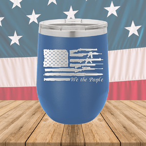 We the People Flag with Guns Tumbler - Stainless Steel - 2586 -