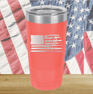 We the People Flag with Guns Tumbler - Stainless Steel - 2586 -