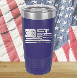 We the People Flag with Guns Tumbler - Stainless Steel - 2586 -