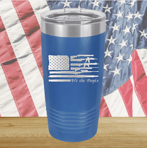 We the People Flag with Guns Tumbler - Stainless Steel - 2586 -