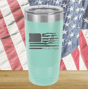 We the People Flag with Guns Tumbler - Stainless Steel - 2586 -