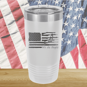 We the People Flag with Guns Tumbler - Stainless Steel - 2586 -