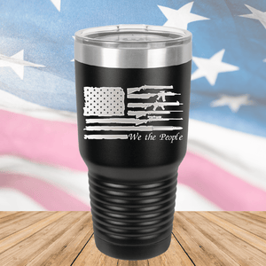 We the People Flag with Guns Tumbler - Stainless Steel - 2586 -