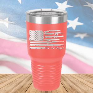 We the People Flag with Guns Tumbler - Stainless Steel - 2586 -