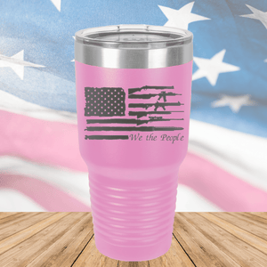 We the People Flag with Guns Tumbler - Stainless Steel - 2586 -