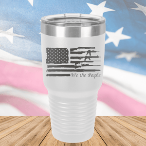 We the People Flag with Guns Tumbler - Stainless Steel - 2586 -