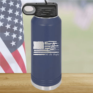 We the People Flag with Guns Tumbler - Stainless Steel - 2586 -