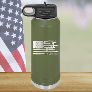 We the People Flag with Guns Tumbler - Stainless Steel - 2586 -