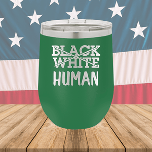 Black White Human Tumbler - Stainless Steel - 2613 -