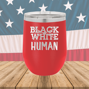 Black White Human Tumbler - Stainless Steel - 2613 -