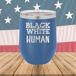 Black White Human Tumbler - Stainless Steel - 2613 -