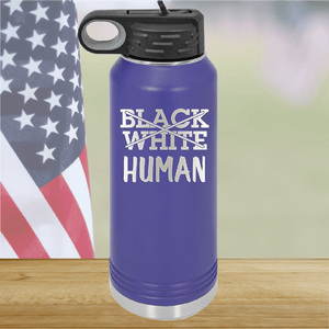 Black White Human Tumbler - Stainless Steel - 2613 -