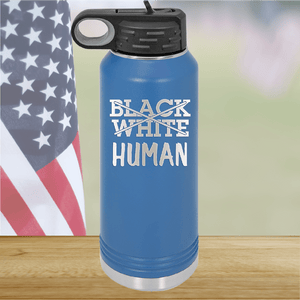 Black White Human Tumbler - Stainless Steel - 2613 -